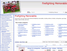 Tablet Screenshot of firefightingmemorabilia.com